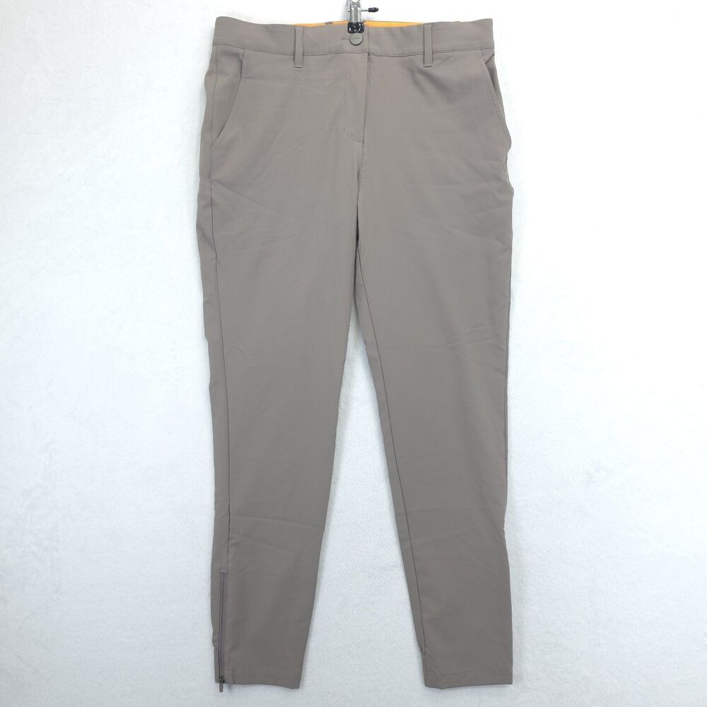 Macade Golf Mens 40 (42x27) Regular Slim Fit Jogger Pants Beige Tapered